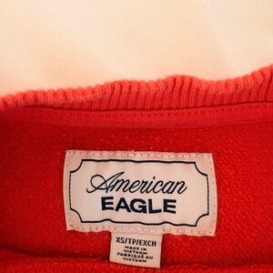 American Eagle Outfitters Women's Vibrant Red Sweater